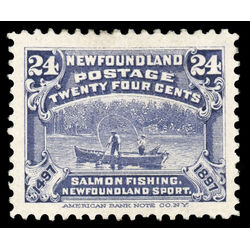 newfoundland stamp 71 salmon fishing 24 1897 M VF 007