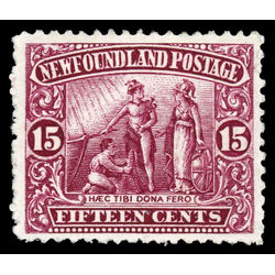newfoundland stamp 114 colony seal 15 1911 M VF 004