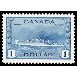 canada stamp 262 tribal class destroyer royal canadian navy 1 1942 M VFNH 052