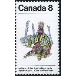canada stamp 572i chief and blanket 8 1974