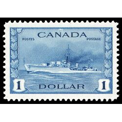 canada stamp 262 tribal class destroyer royal canadian navy 1 1942 M VFNH 054