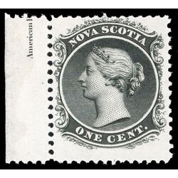 nova scotia stamp 8 queen victoria 1 1860 M VFNH 013