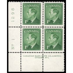 canada stamp 284 king george vi 1 1949 PB LL %231