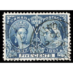 canada stamp 54 queen victoria diamond jubilee 5 1897 U XF 081