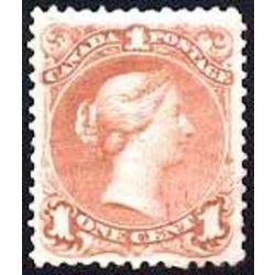canada rare stamp 22 queen victoria brown red 1 1868