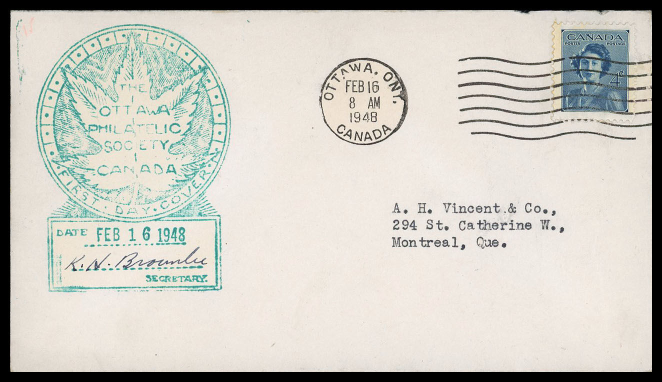 Buy Canada #276 - Princess Elizabeth (1948) 4¢ | Arpin Philately