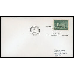 canada stamp 294 oil wells 50 1950 FDC 025