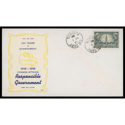 canada stamp 277 parliament buildings 4 1948 FDC PC 043