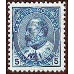 canada rare stamp 91 blue on blueish paper 5 1903