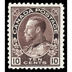 canada stamp 116 king george v 10 1912 M F VFNH 029