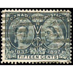 canada stamp 58 queen victoria diamond jubilee 15 1897 U VG F 075