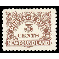 newfoundland stamp j5 postage due stamps 5 1939 M VF 001