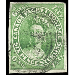 canada stamp 9 queen victoria 7 d 1857 U VF 034