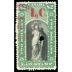 canada revenue stamp ql11 law stamps 2 1864