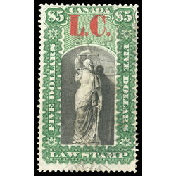canada revenue stamp ql14 law stamps 5 1864