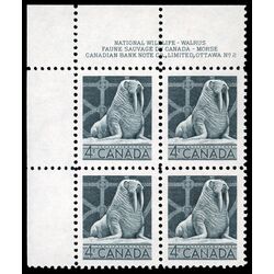 canada stamp 335 walrus 4 1954 PB UL %232