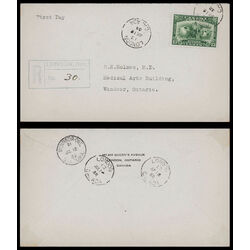 canada stamp 194 britannia 13 1932 FDC PC 030