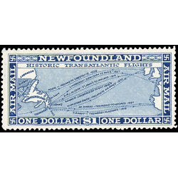 newfoundland stamp c8 historic transatlantic flights 1 00 1931 M VF 018
