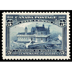 canada stamp 99 champlain s habitation 5 1908 M XFNH 102
