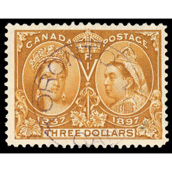canada stamp 63 queen victoria diamond jubilee 3 1897 U VF 082