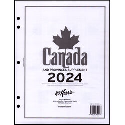 annual supplement for the harris canada stamp album 2024