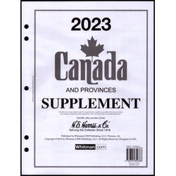 annual supplement for the harris canada stamp album 2023
