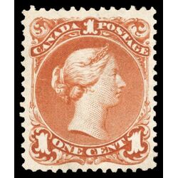 canada stamp 22 queen victoria 1 1868 M VF 060