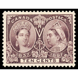 canada stamp 57 queen victoria diamond jubilee 10 1897 M VF 108