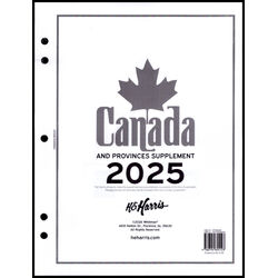 annual supplement for the harris canada stamp album 2025
