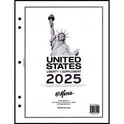 annual supplement for the harris liberty usa stamp album 2025