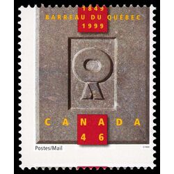 canada stamp 1799 quebec bar association logo 46 1999 M NH 002