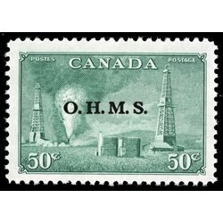 canada stamp o official o11 oil wells 50 1950 M VFNH 024