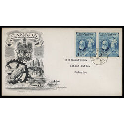 canada stamp 274 alexander graham bell 4 1947 FDC PC 047