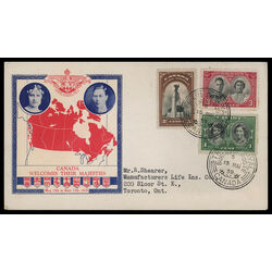 canada stamp 246 8 fdc royal vist 1939 FDC COMBO 033