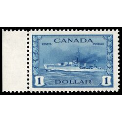 canada stamp 262 tribal class destroyer royal canadian navy 1 1942 M VFNH 058