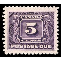 canada stamp j postage due j4a first postage due issue 5 1906 M VFNH 011