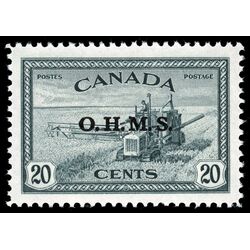 canada stamp o official o8 combine harvesting 20 1949 M XFNH 007