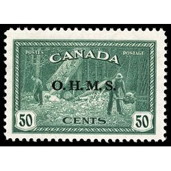 canada stamp o official o9 lumbering 50 1949 M VFNH 039