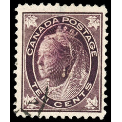 canada stamp 73 queen victoria 10 1897 U F VF 047