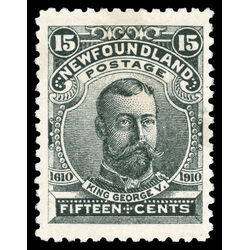newfoundland stamp 97 king george v 15 1910 M VFNH 026