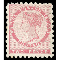 prince edward island stamp 1 queen victoria 2d 1861 M FOG 016
