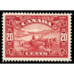 canada stamp 157 harvesting wheat 20 1929 M XF 050