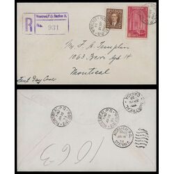 canada stamp 241a memorial chamber 10 1938 FDC COMBO 021