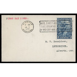 canada stamp 208 jacques cartier 3 1934 FDC 057