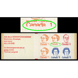 canada stamp bk booklets bk74 caricature definitives 25 1974 M VFNH 013