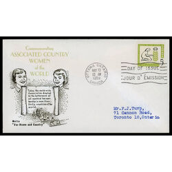 canada stamp 385 woman and tree 5 1959 FDC PC 029
