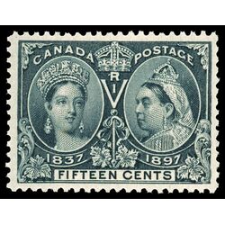 canada stamp 58 queen victoria diamond jubilee 15 1897 M XF 078