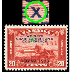 canada stamp 203i harvesting wheat overprint 20 1933 M VF 011