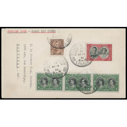 canada stamp 246 8 fdc royal vist 1939 FDC COMBO 041