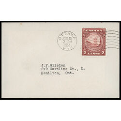 canada stamp 210 new brunswick seal 2 1934 FDC 024